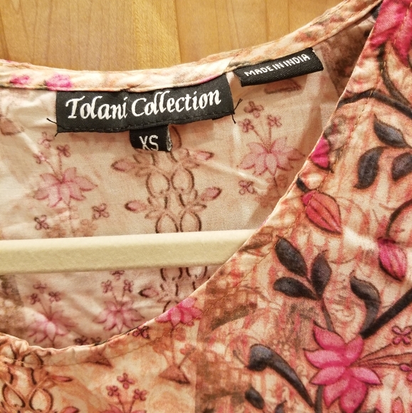 Tolani Printed Woven Caftan Tunic SZ XS NWOT - Picture 2 of 8